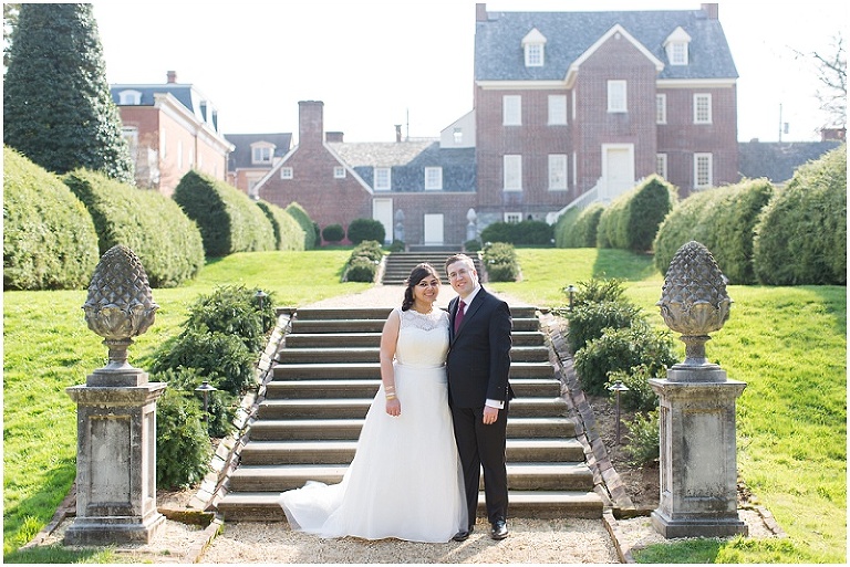 Bina Jason William Paca House Garden Wedding Photography