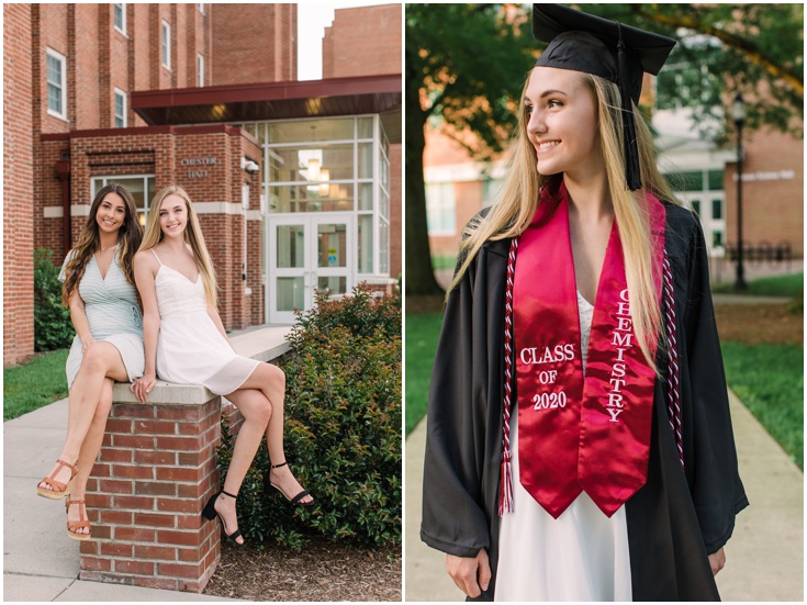 Salisbury University Graduation Photography Bailey & Cassidy Laura