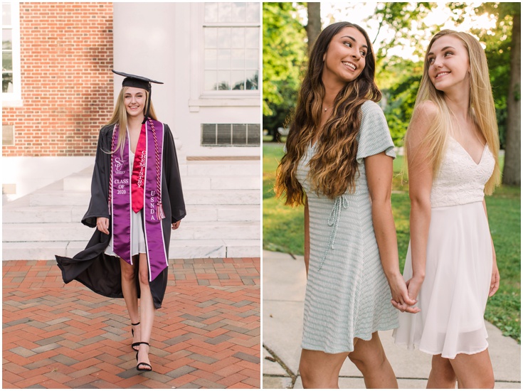 Salisbury University Graduation Photography Bailey & Cassidy Laura